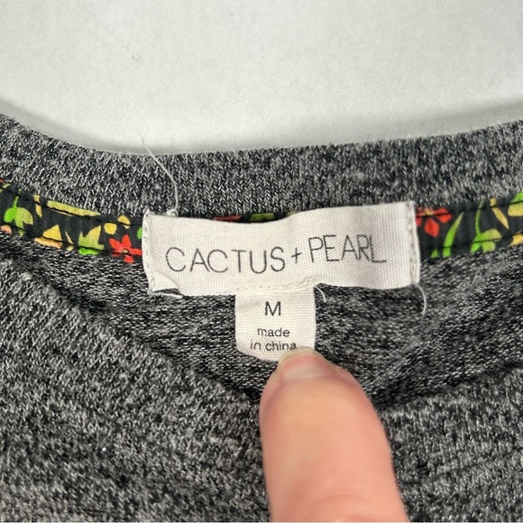 Cactus + Pearl Gray Gnome Knit Top - Picture 4 of 9